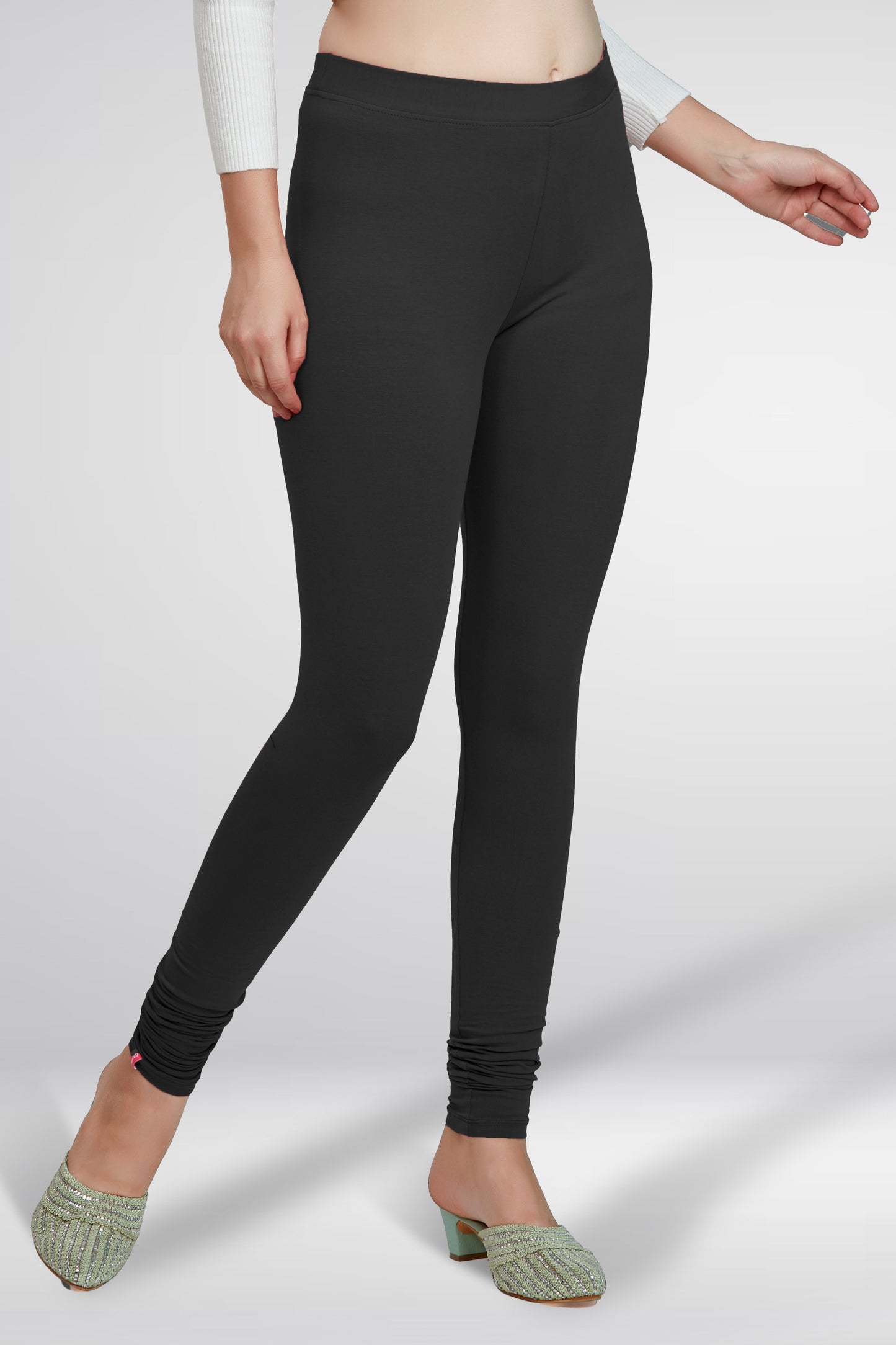Black Premium Churidar Leggings