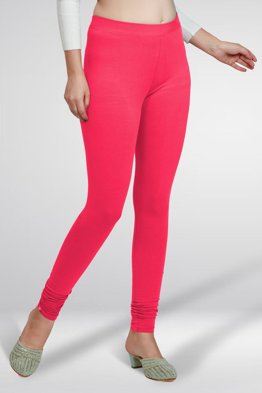 Pink Churidar Cotton Leggings - Groosberry Lifestyle