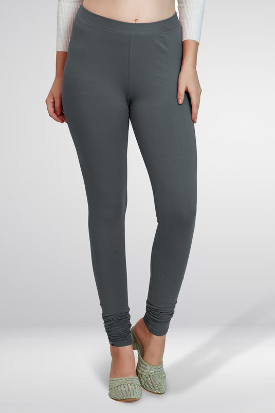 Grey Churidar Cotton Leggings - Groosberry Lifestyle