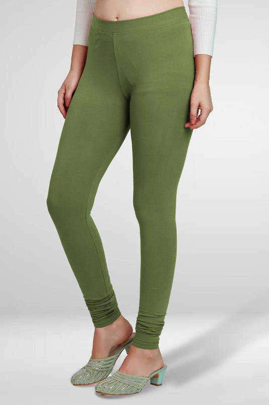 Green Churidar Cotton Leggings - Groosberry Lifestyle