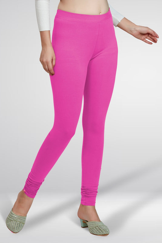 Pink Churidar Cotton Leggings - Groosberry Lifestyle