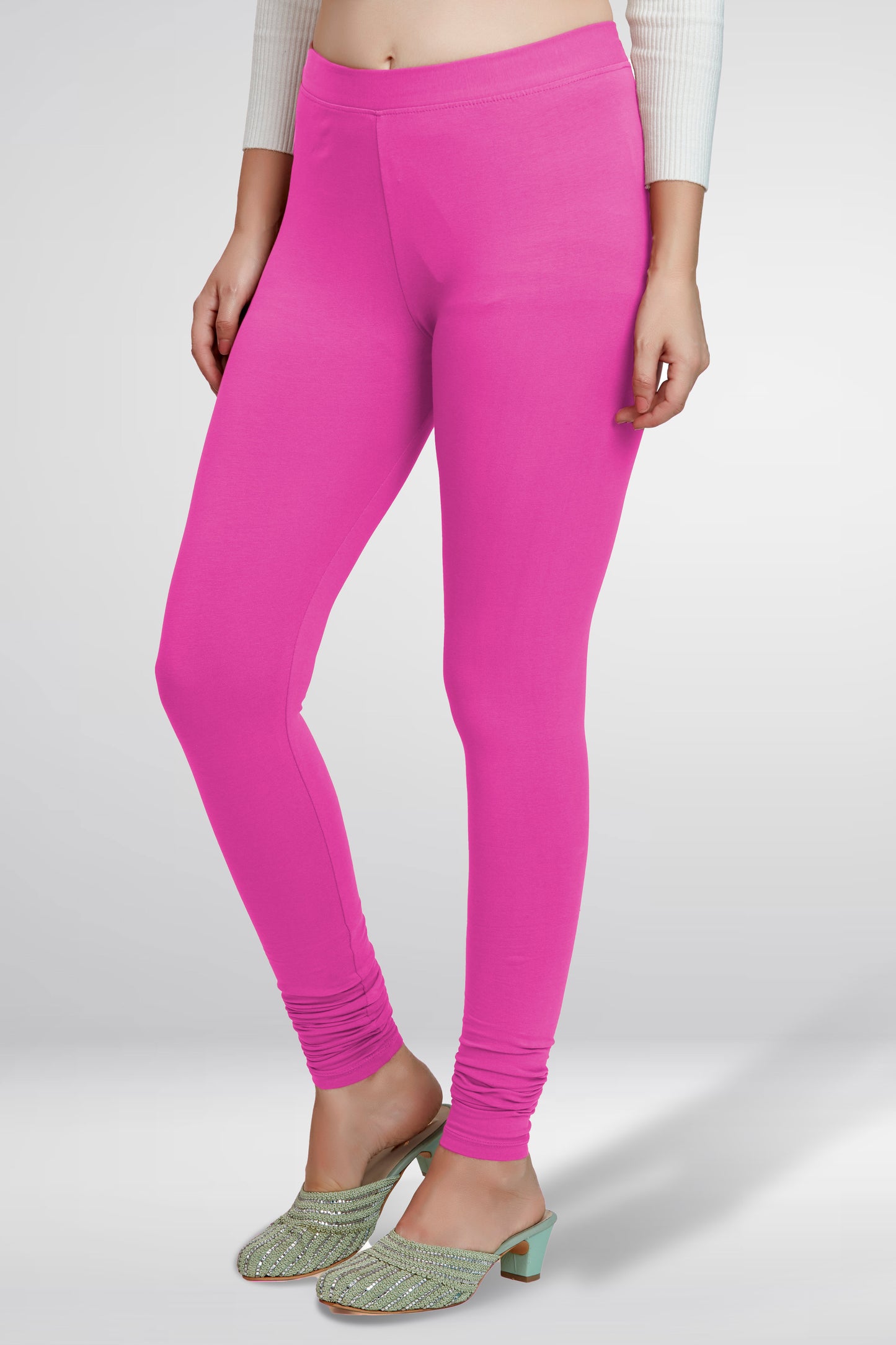 Dark Pink Premium Churidar Leggings
