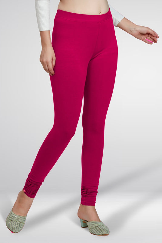Pink Churidar Cotton Leggings - Groosberry Lifestyle