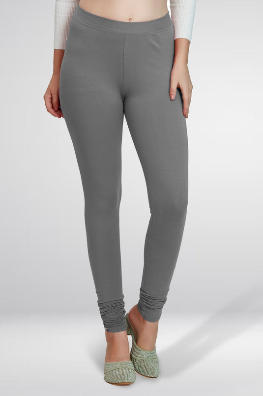 Grey Churidar Cotton Leggings - Groosberry Lifestyle