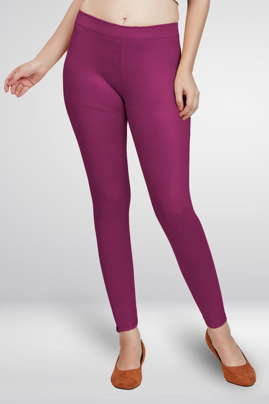 Pink Ankle Length Leggings