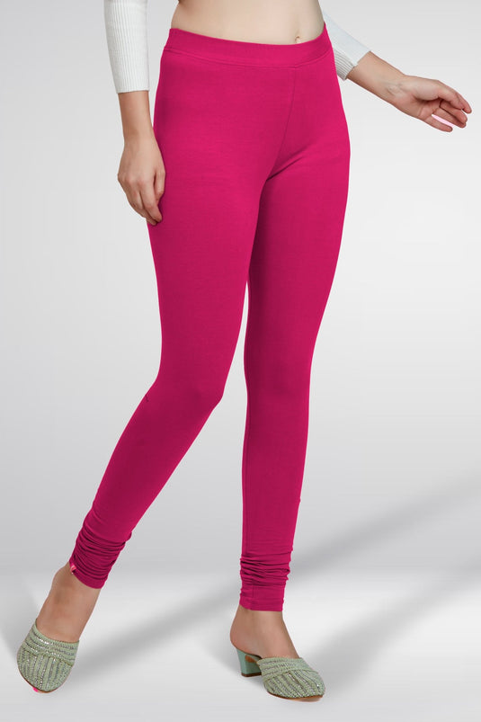 Pink Churidar Cotton Leggings - Groosberry Lifestyle