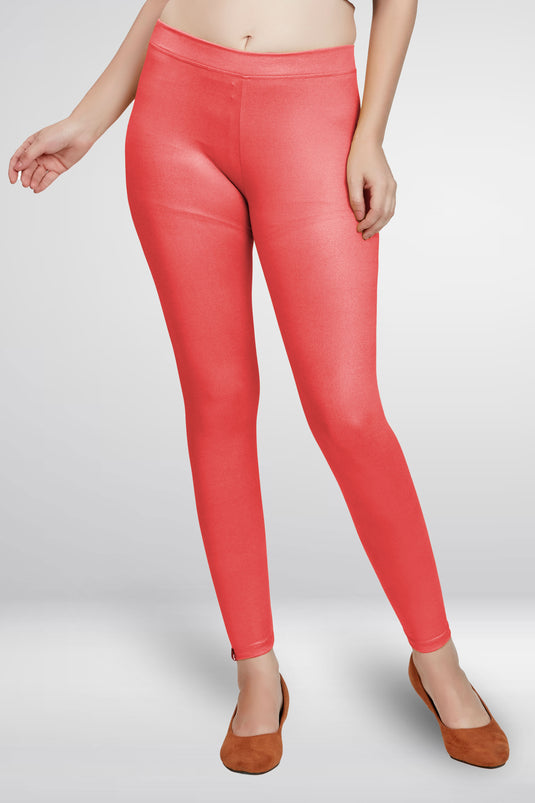 Peach Ankle Length Leggings