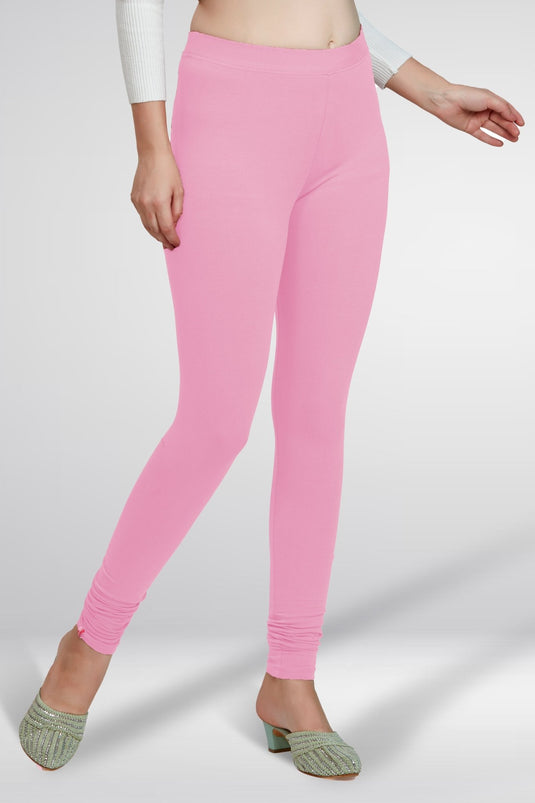 Pink Churidar Cotton Leggings - Groosberry Lifestyle