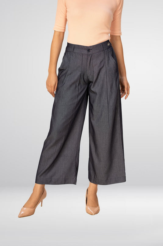 Denim Palazo - Groosberry Lifestyle