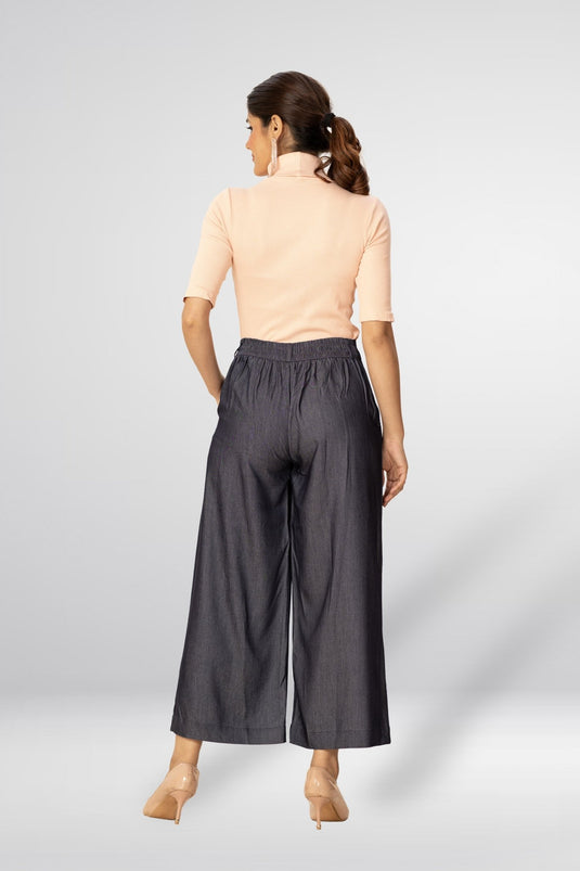 Denim Palazo - Groosberry Lifestyle