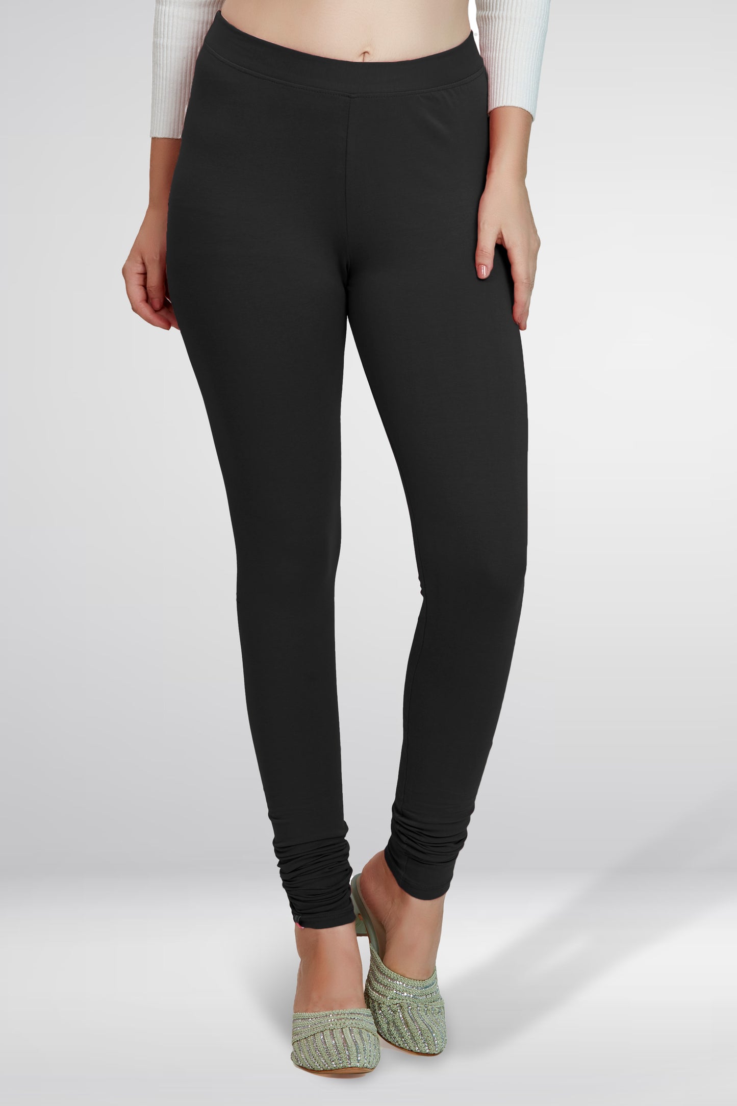 Black Premium Churidar Leggings
