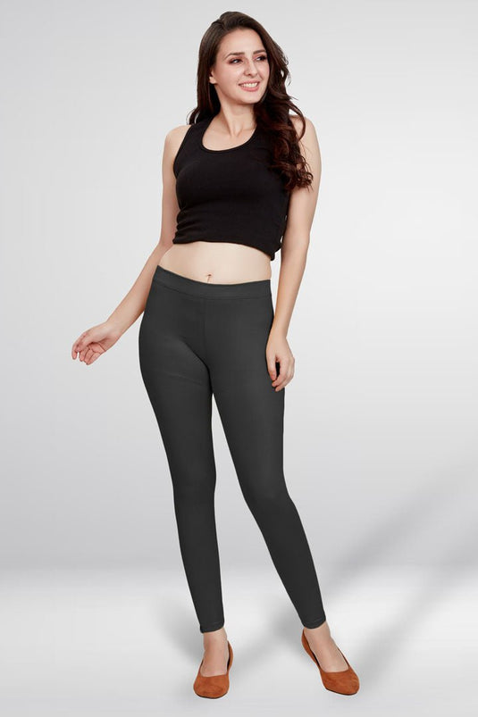 Black Ankle Length Leggings - Groosberry Lifestyle