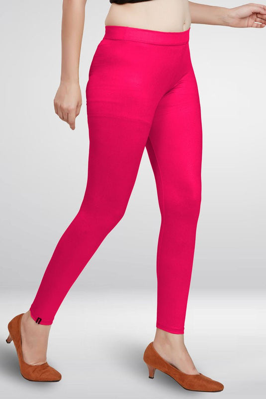 Peach Ankle Length Leggings - Groosberry Lifestyle
