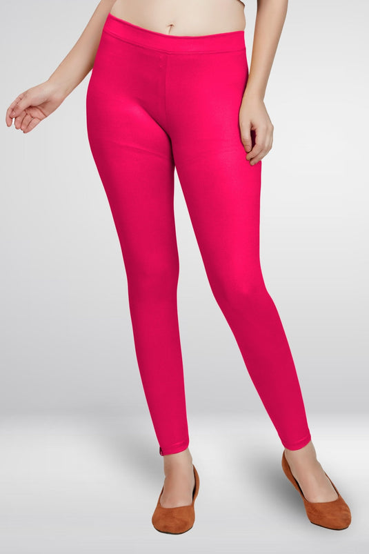 Peach Ankle Length Leggings - Groosberry Lifestyle