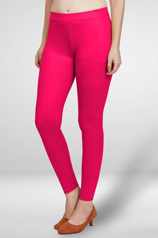 Peach Ankle Length Leggings - Groosberry Lifestyle