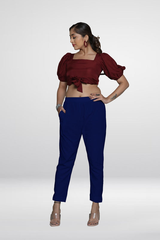 Lycra Poplin Pant - Groosberry Lifestyle
