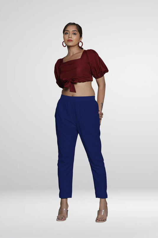 Lycra Poplin Pant - Groosberry Lifestyle