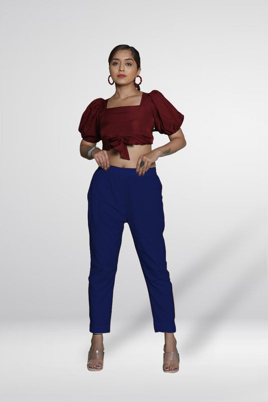 Lycra Poplin Pant - Groosberry Lifestyle