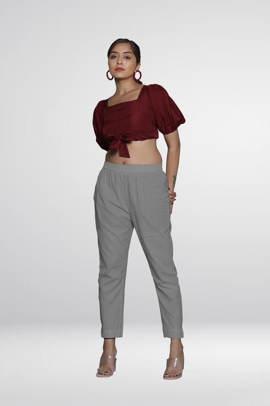 Lycra Poplin Pant - Groosberry Lifestyle