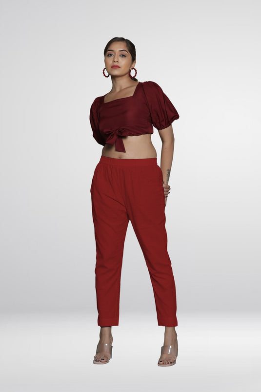 Lycra Poplin Pant - Groosberry Lifestyle