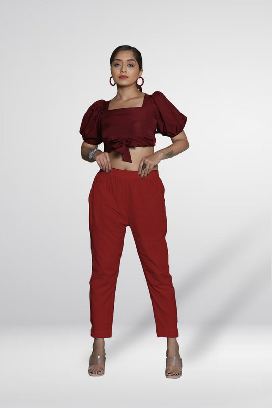Lycra Poplin Pant - Groosberry Lifestyle