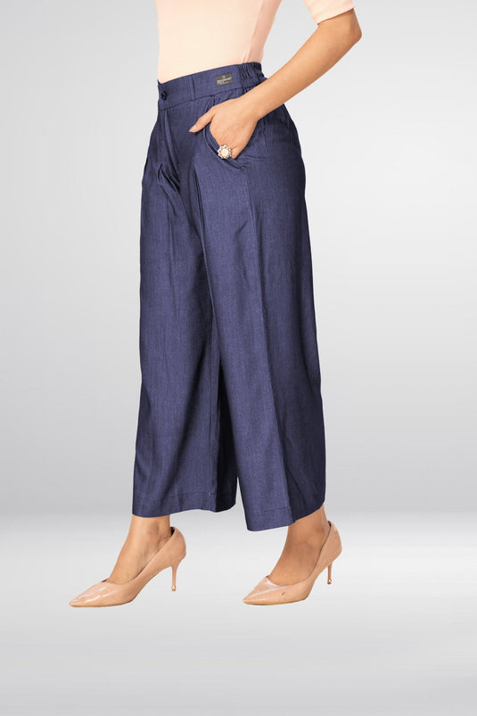 Denim Palazo - Groosberry Lifestyle
