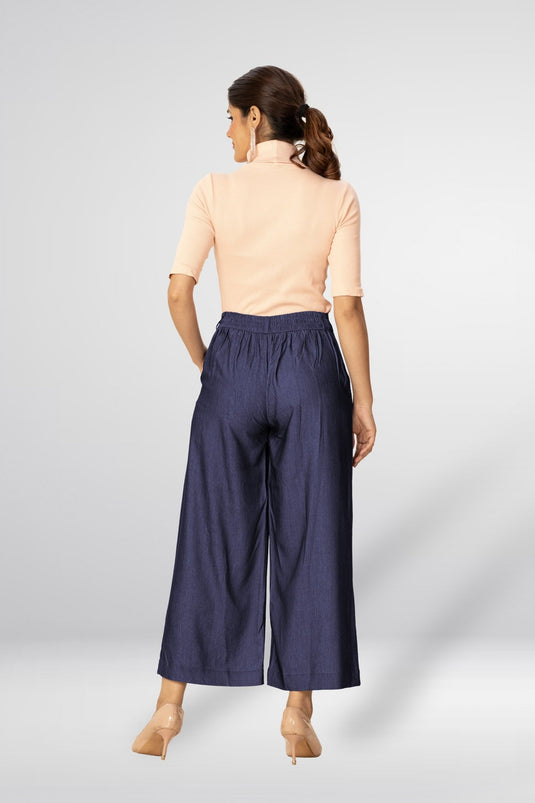 Denim Palazo - Groosberry Lifestyle