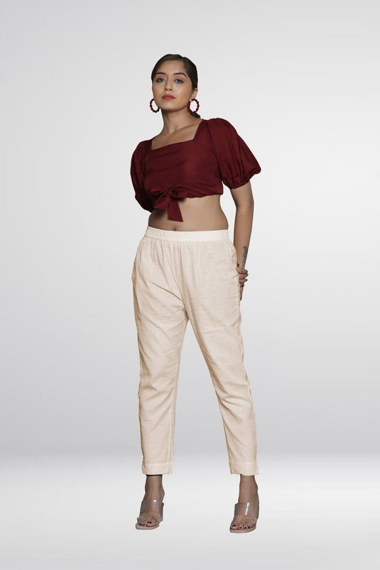 Lycra Poplin Pant - Groosberry Lifestyle