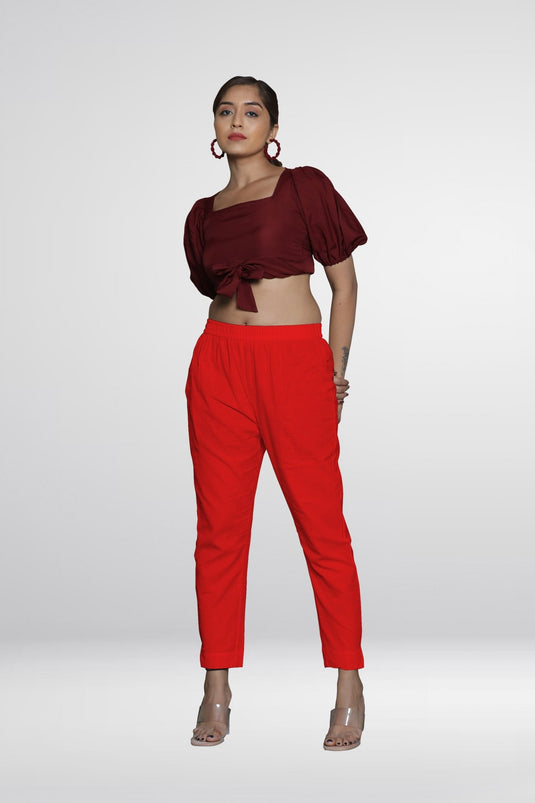 Lycra Poplin Pant - Groosberry Lifestyle