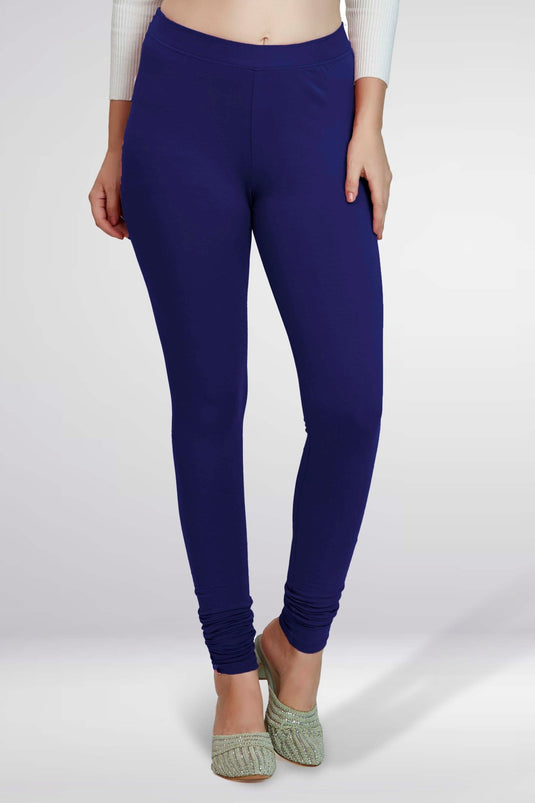 Blue Churidar Cotton Leggings - Groosberry Lifestyle