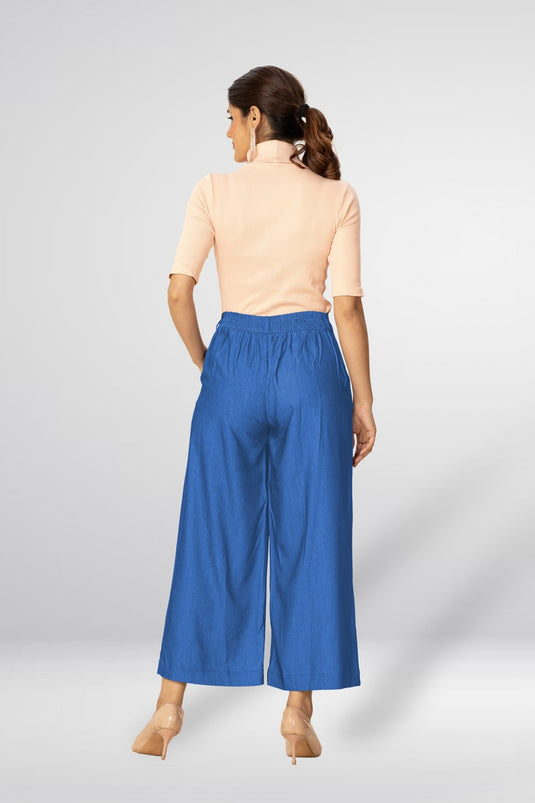 Denim Palazo - Groosberry Lifestyle