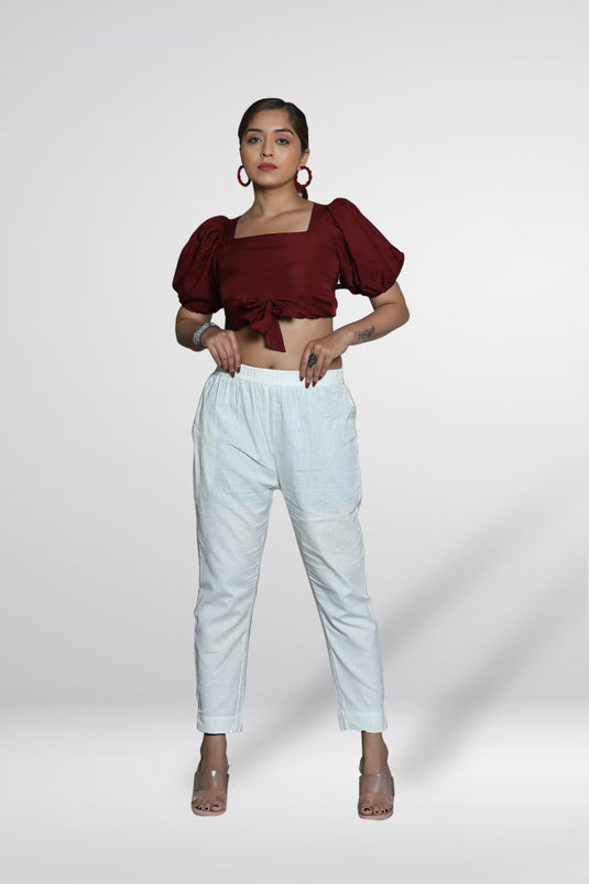 Lycra Poplin Pant - Groosberry Lifestyle