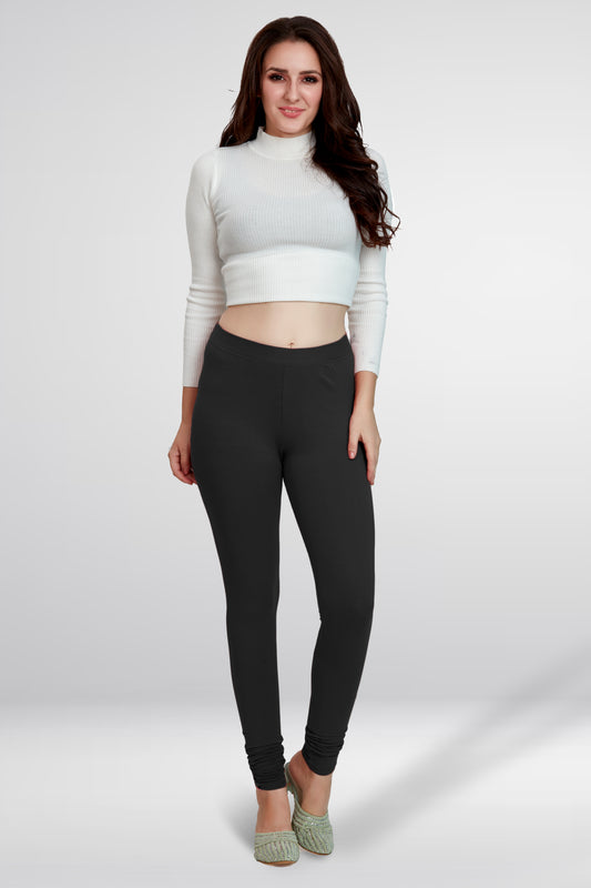 Black Premium Churidar Leggings